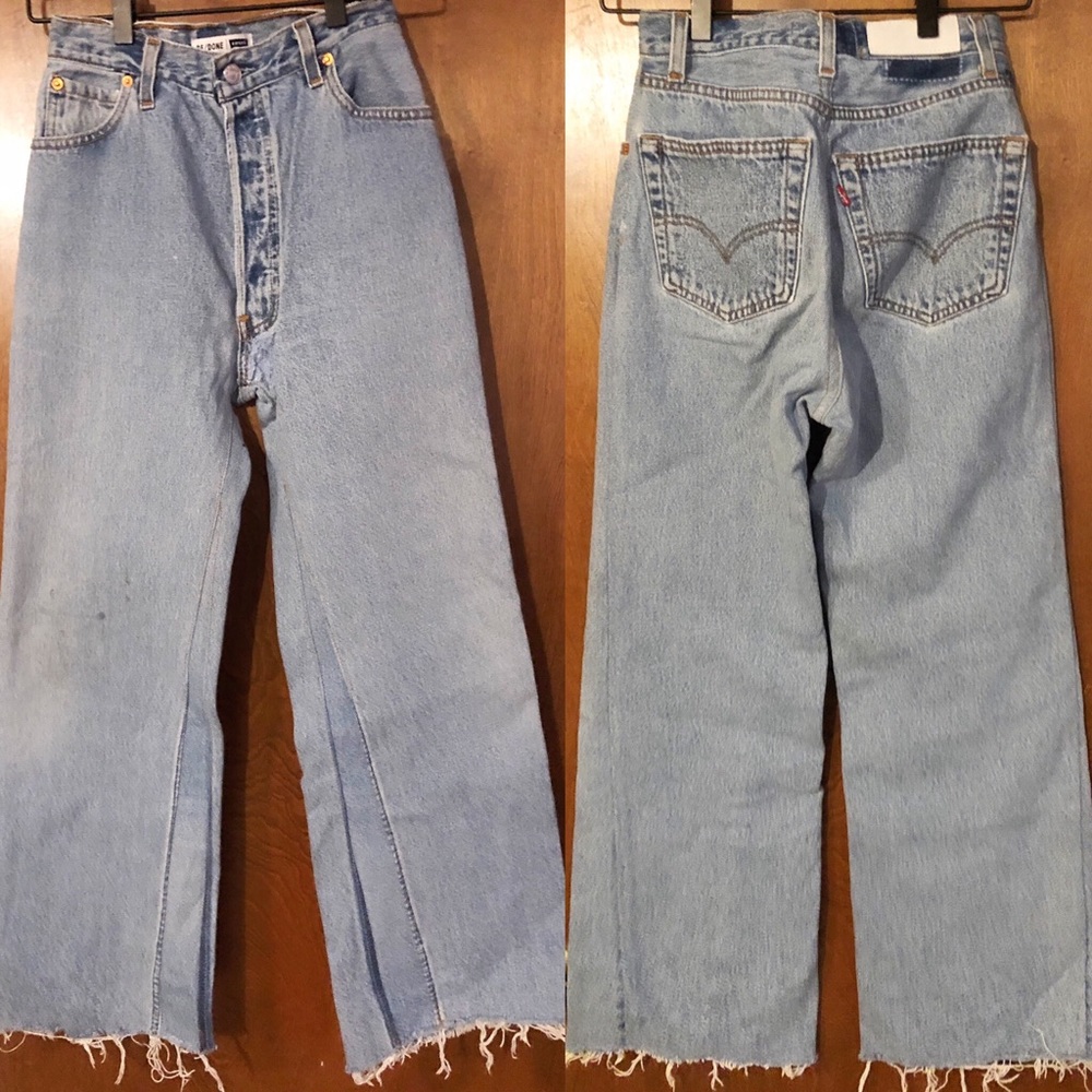 Re/done Levi’s ultra high rise wide leg crop